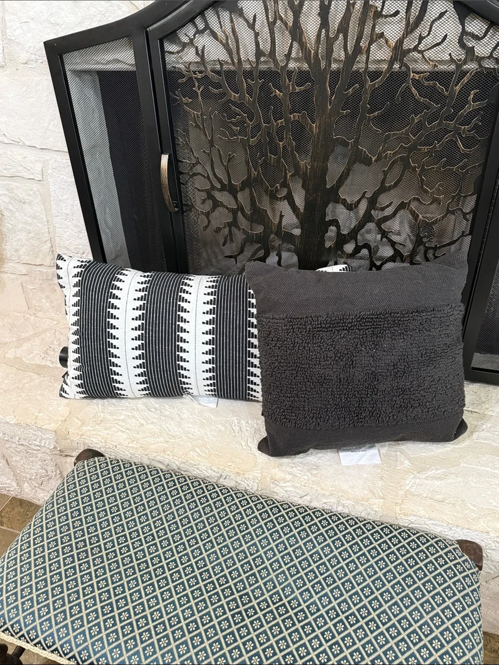 New Threshold Black and White Decorative Pillow Set - Retail $45